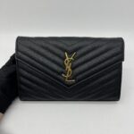 Saint Laurent WOC 22 Grained Black GHW