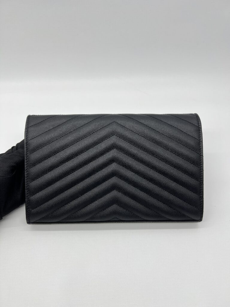 Saint Laurent WOC 22 Grained Black GHW