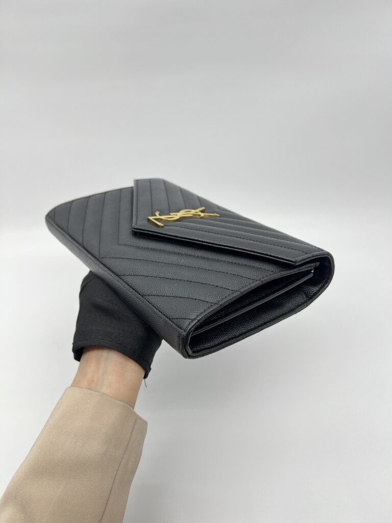 Saint Laurent WOC 22 Grained Black GHW