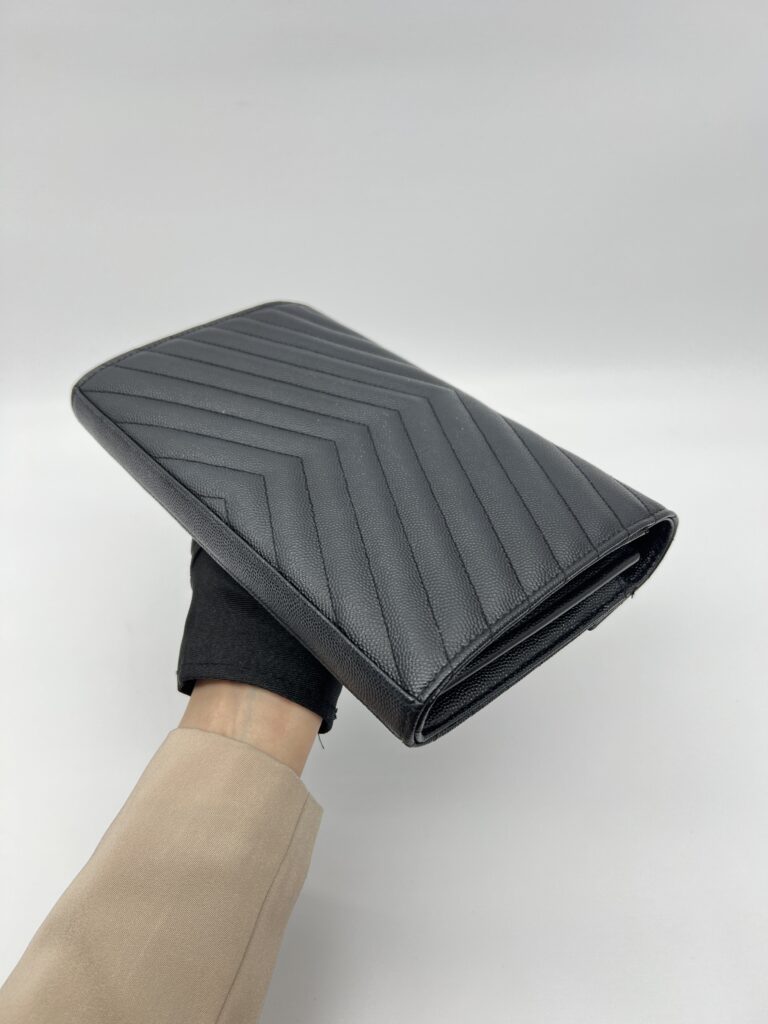 Saint Laurent WOC 22 Grained Black GHW