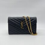 Saint Laurent WOC 22 Grained Black GHW