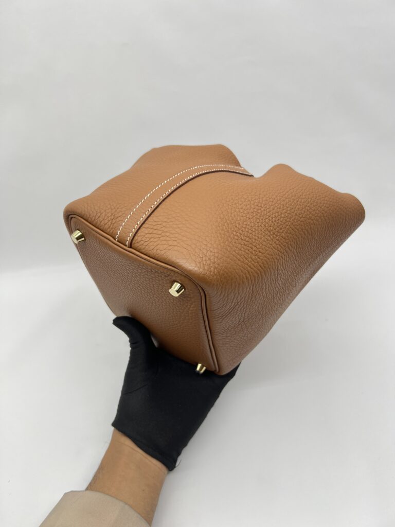 Hermes Picotin 18 Clemence Gold GHW