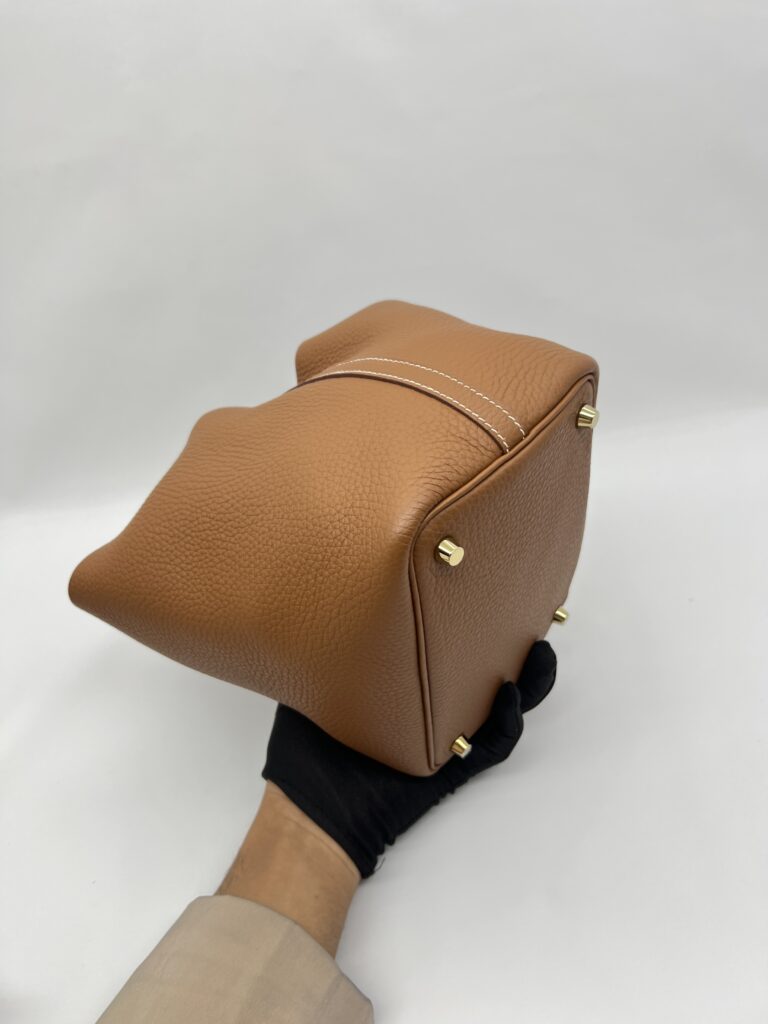 Hermes Picotin 18 Clemence Gold GHW