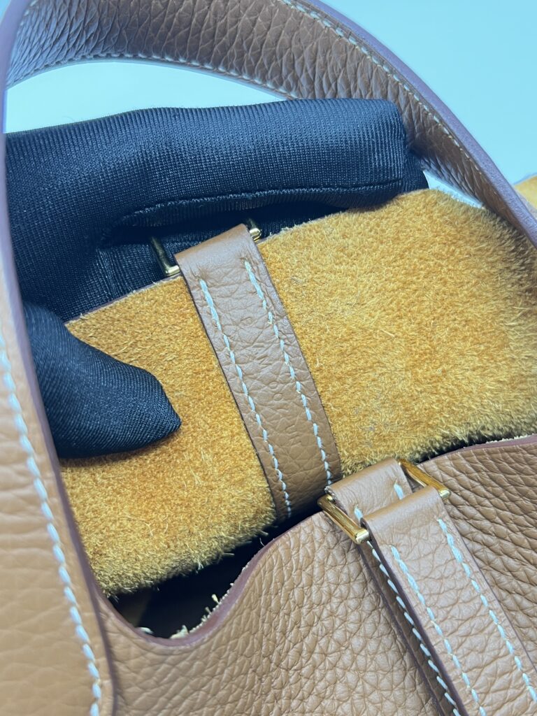 Hermes Picotin 18 Clemence Gold GHW