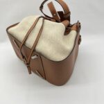 Loewe Hammock Medium Canvas Tan Natural Leather SHW