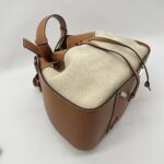 Loewe Hammock Medium Canvas Tan Natural Leather SHW