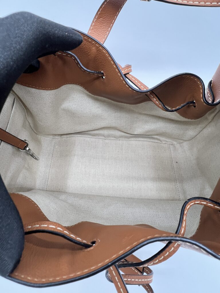 Loewe Hammock Medium Canvas Tan Natural Leather SHW