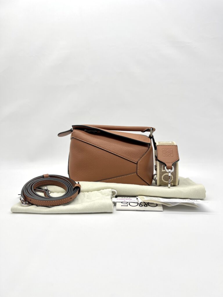 Loewe Mini Puzzle Edge Tan SHW