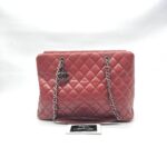 Chanel Shopping Tote Caviar Dark Red RHW