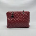 Chanel Shopping Tote Caviar Dark Red RHW