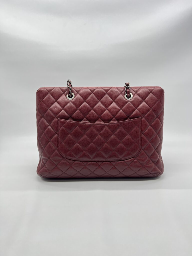 Chanel Shopping Tote Caviar Dark Red RHW
