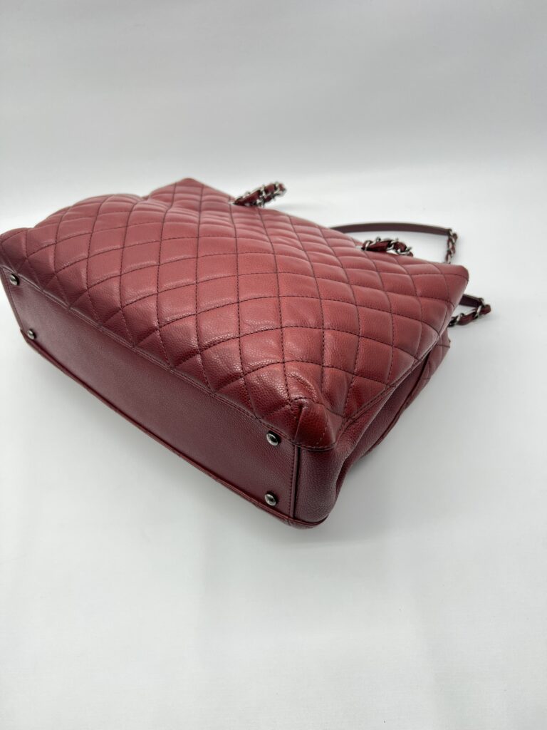 Chanel Shopping Tote Caviar Dark Red RHW