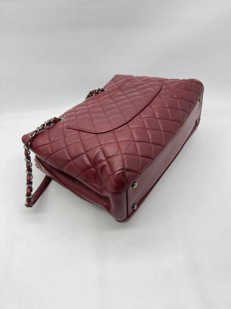 Chanel Shopping Tote Caviar Dark Red RHW