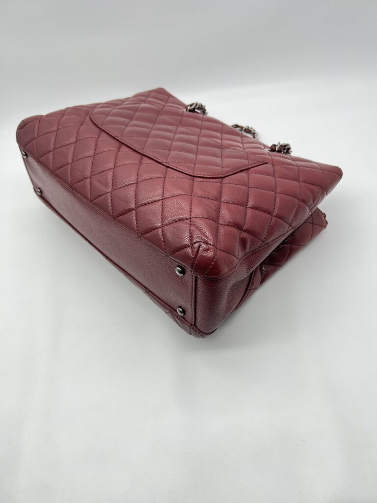 Chanel Shopping Tote Caviar Dark Red RHW