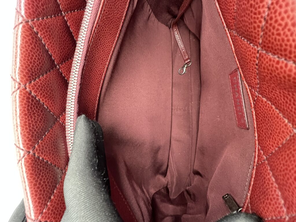 Chanel Shopping Tote Caviar Dark Red RHW