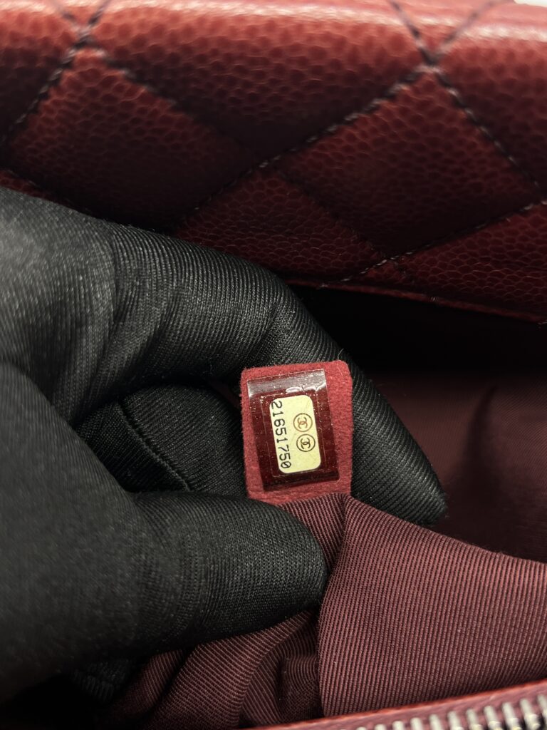 Chanel Shopping Tote Caviar Dark Red RHW