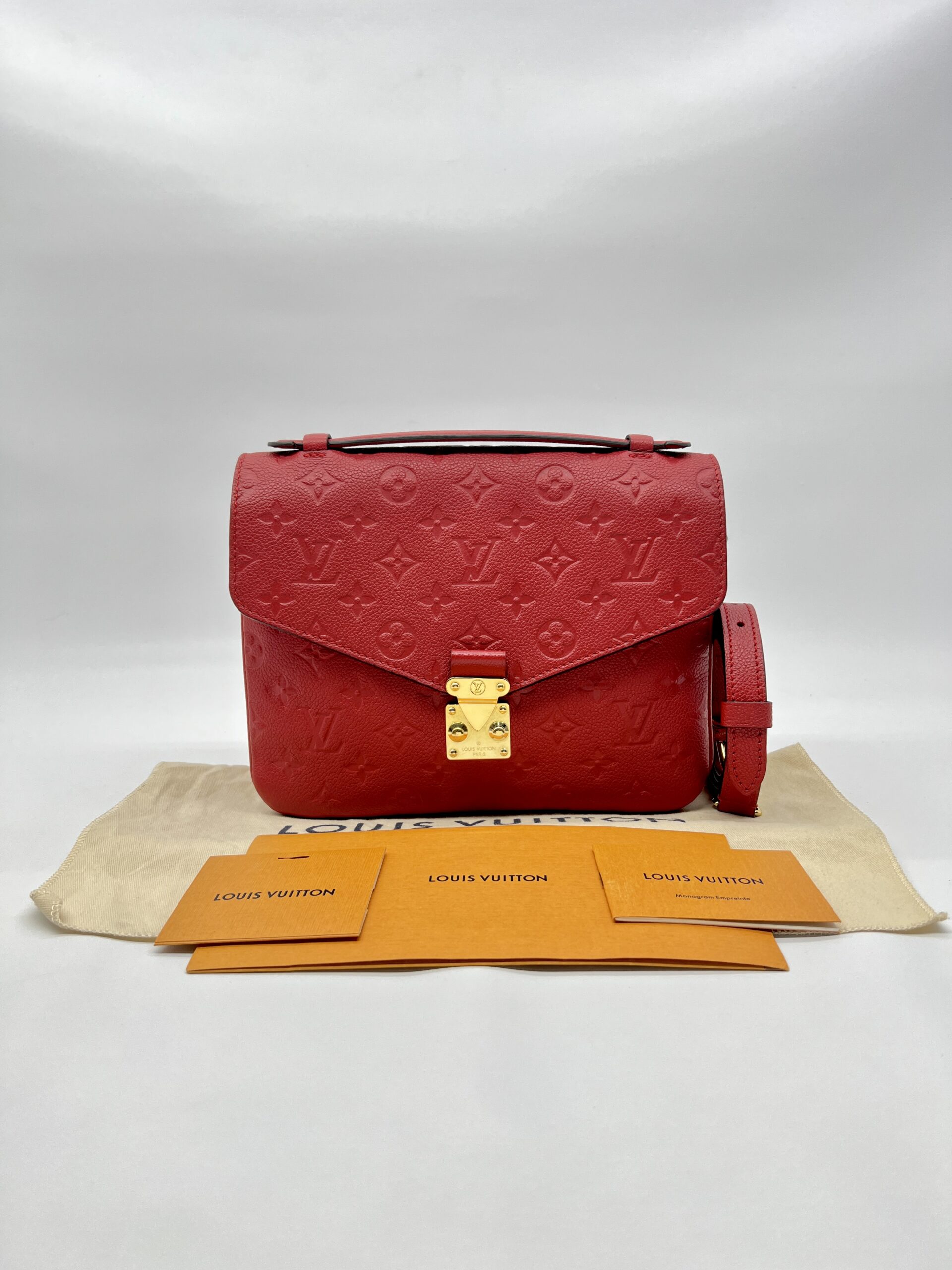 Louis Vuitton Metis MM Monogram Empreinte Cerise