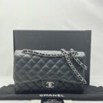 Chanel Classic Jumbo D.Flap Caviar Black SHW