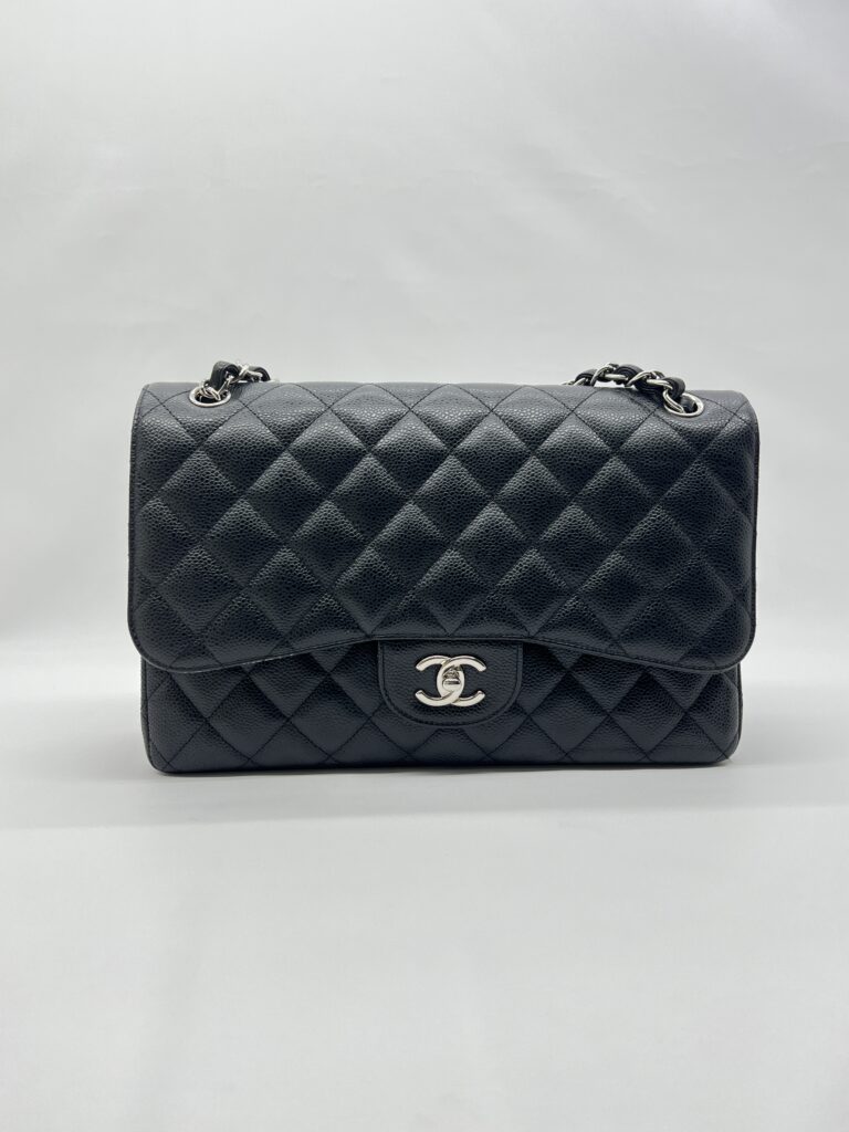 Chanel Classic Jumbo D.Flap Caviar Black SHW