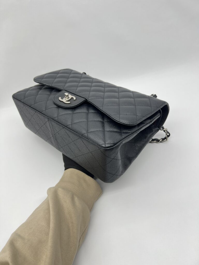 Chanel Classic Jumbo D.Flap Caviar Black SHW