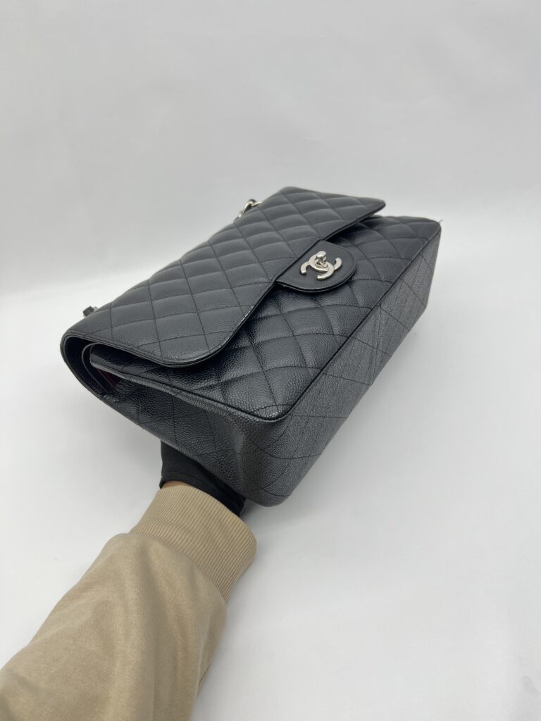 Chanel Classic Jumbo D.Flap Caviar Black SHW
