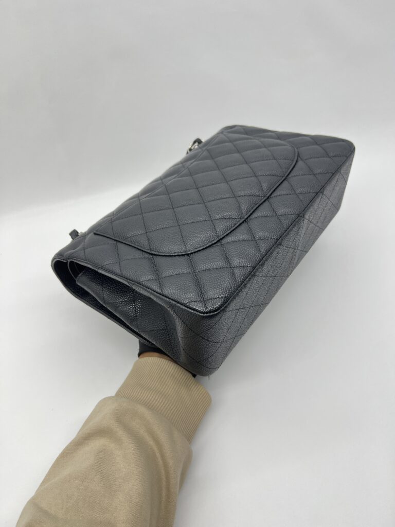 Chanel Classic Jumbo D.Flap Caviar Black SHW