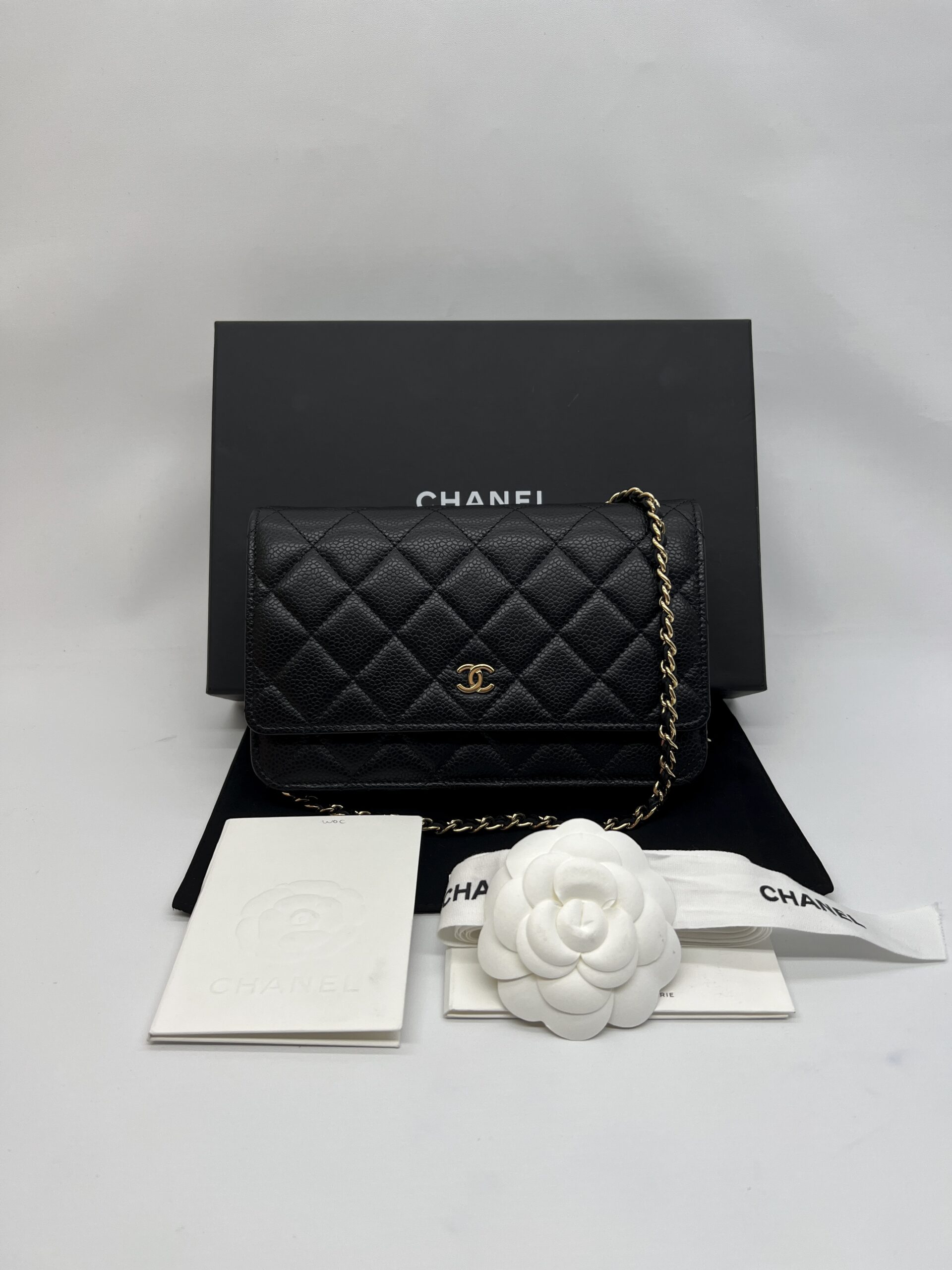 Chanel WOC Caviar Black GHW