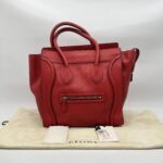 Celine Mini Luggage Grained Red Coquelicot GHW