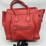 Celine Mini Luggage Grained Red Coquelicot GHW