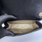 Chanel Mini Square Pearl Flap Bag Lambskin Black GHW