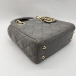 Dior Lady Dior Small Lambskin Grey GHW