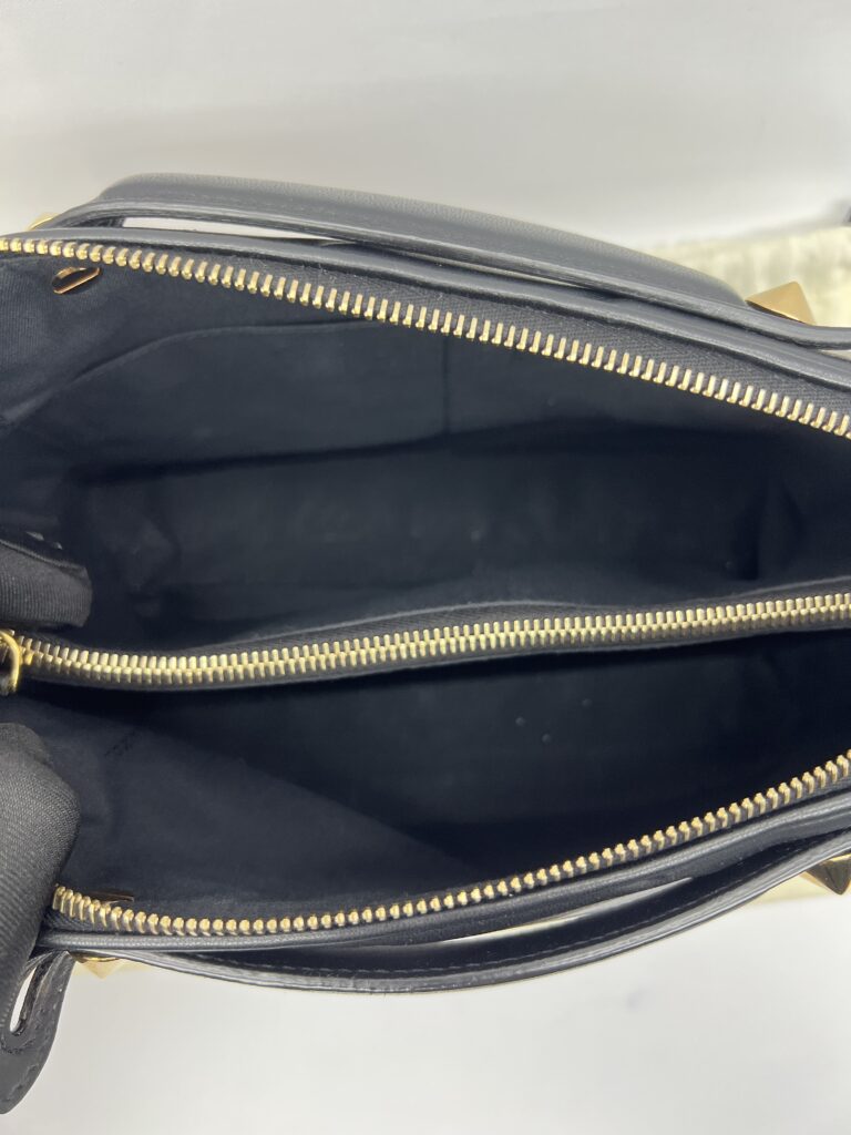 Fendi By The Way Medium Stripe Embossed Black GHW