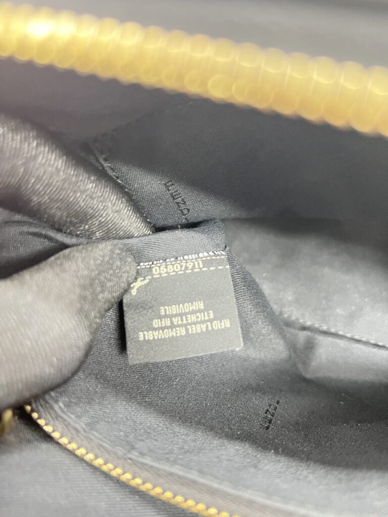 Fendi By The Way Medium Stripe Embossed Black GHW