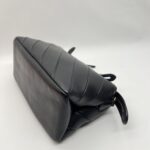Fendi By The Way Medium Stripe Embossed Black GHW