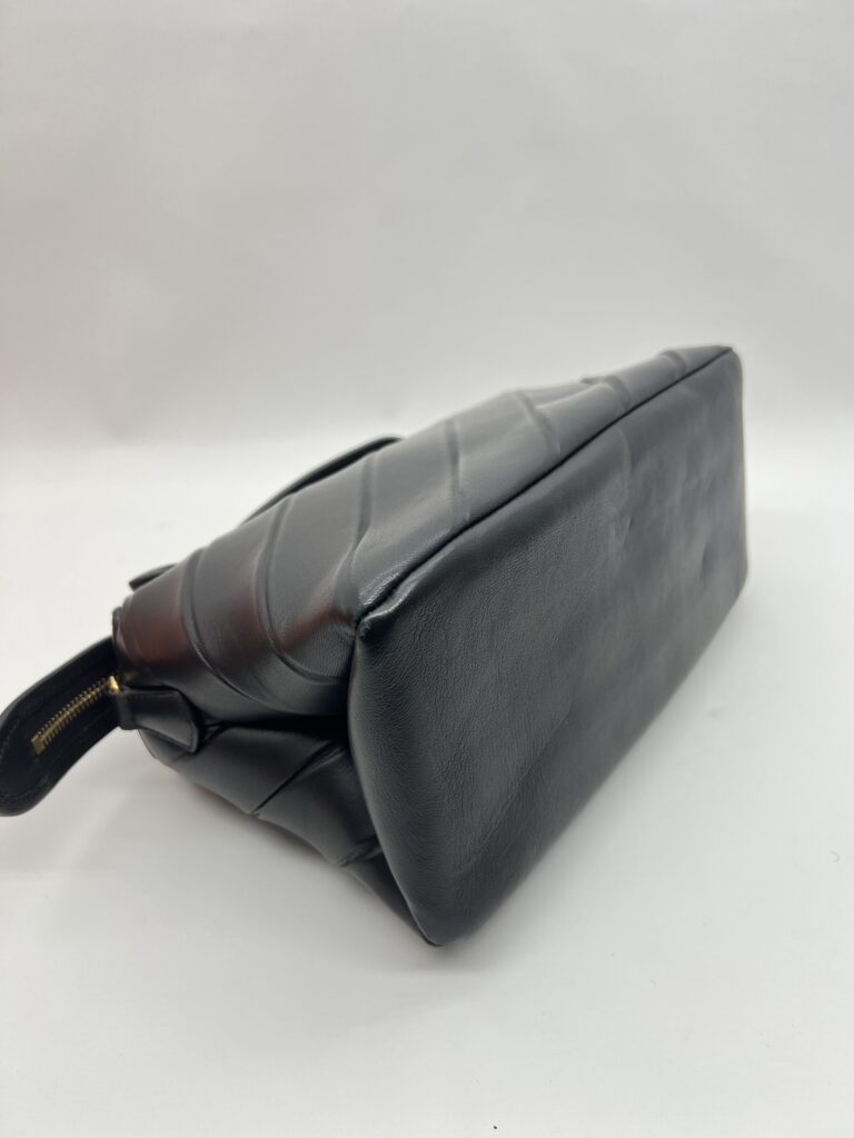 Fendi By The Way Medium Stripe Embossed Black GHW