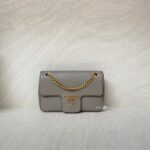 Prada Pattina Saffiano Argilla GHW