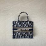 Dior Small Dior Book Tote Blue Oblique