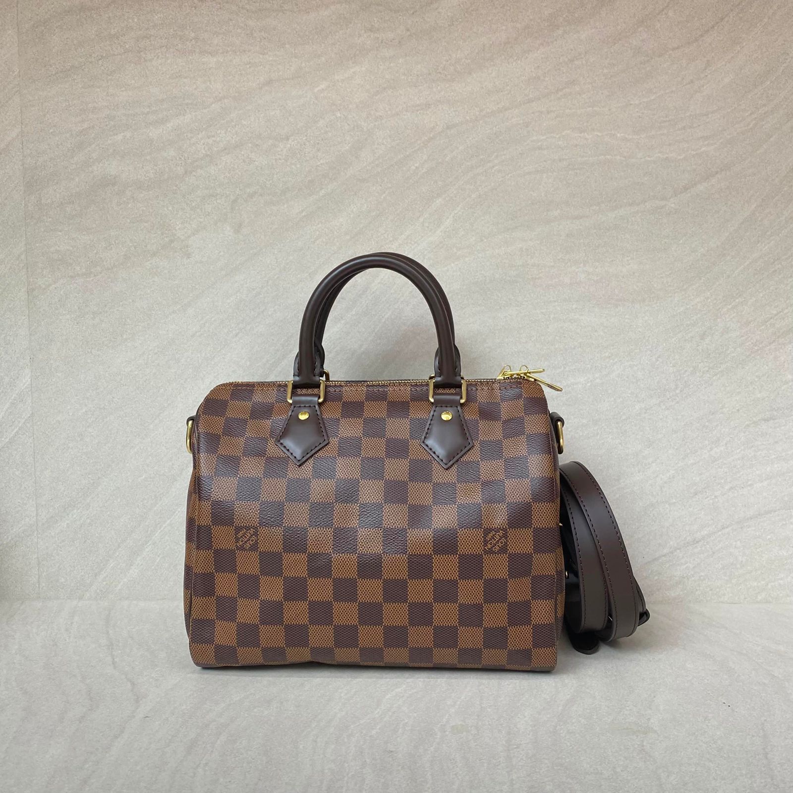 Louis Vuitton Speedy Bandou 25 Damier Ebene