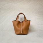 Hermes Picotin 18 Clemence Gold GHW
