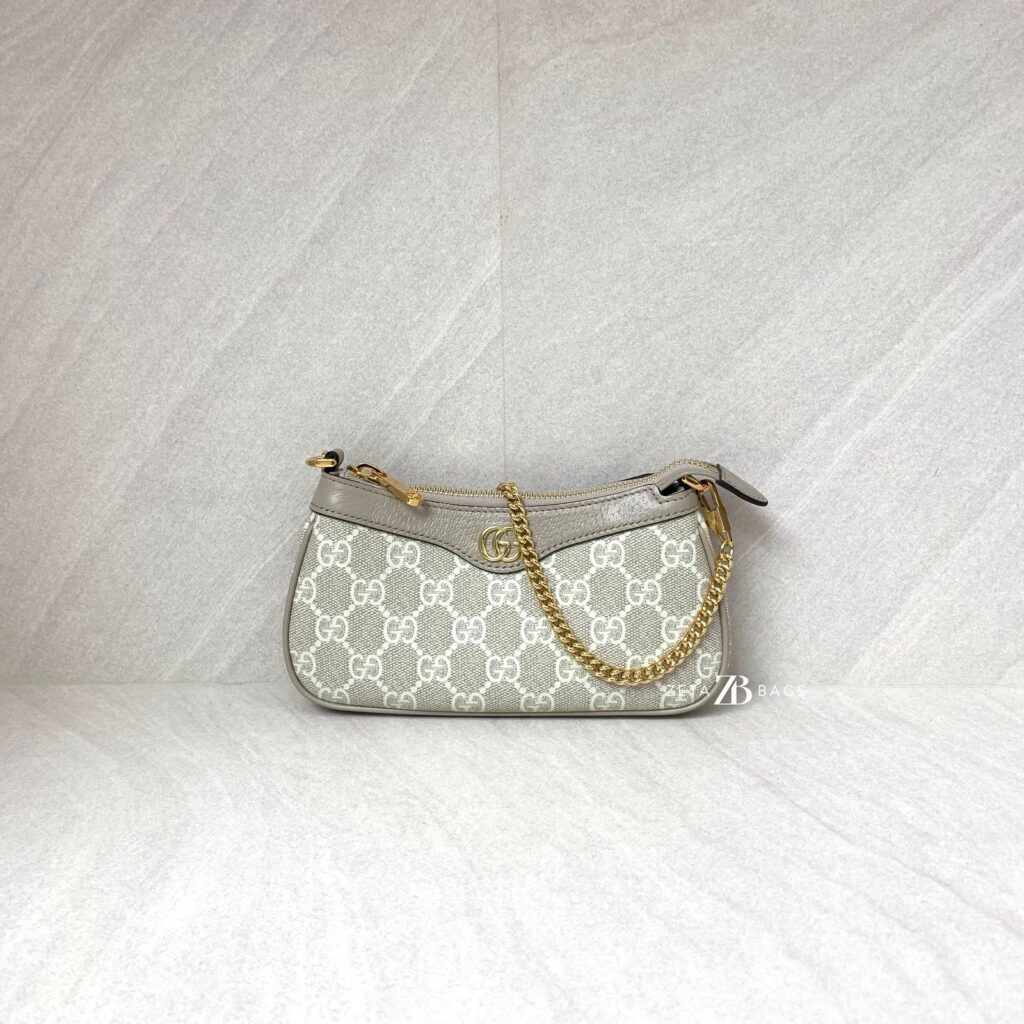 Gucci Ophidia Mini Bag GG Supreme Beige White GHW