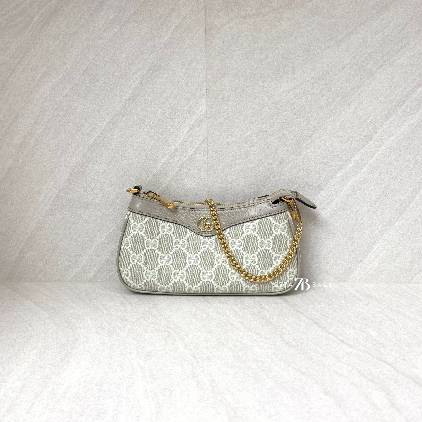 Gucci Ophidia Mini Bag GG Supreme Beige White GHW