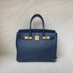 Hermes Birkin 30 Epsom Retourne Indigo GHW