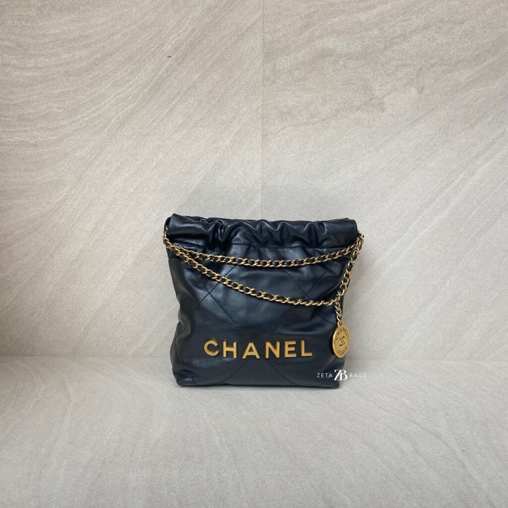 Chanel C22 Mini Lambskin Black GHW