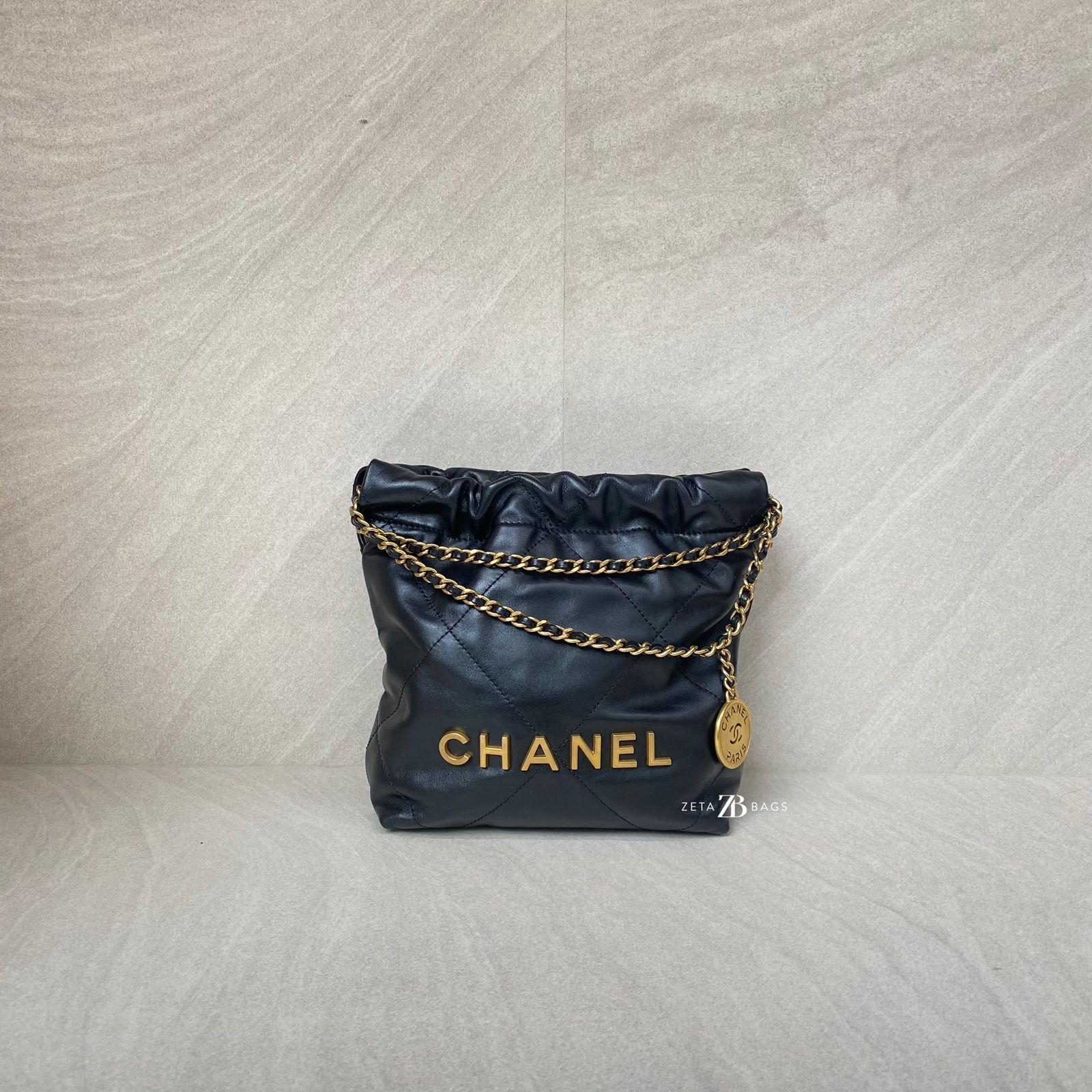Chanel C22 Mini Lambskin Black GHW