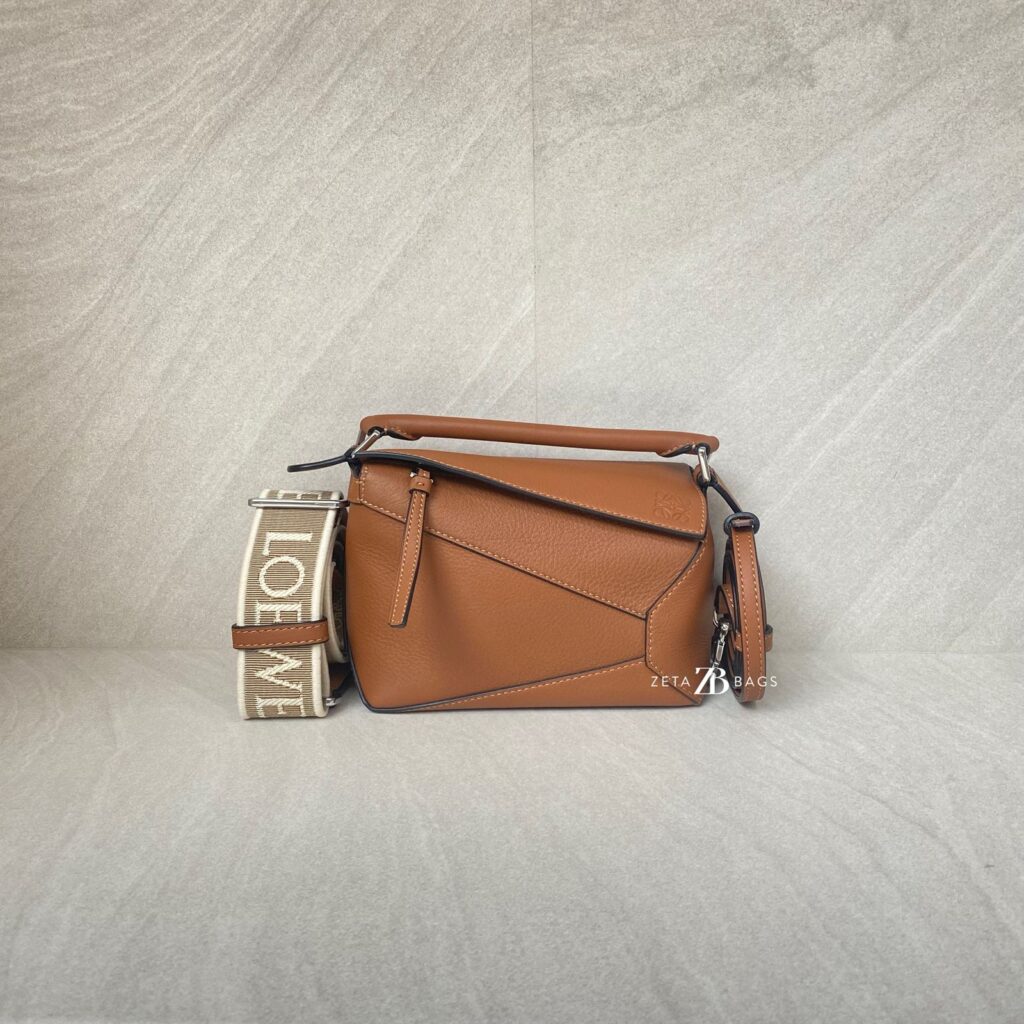 Loewe Mini Puzzle Edge Tan SHW