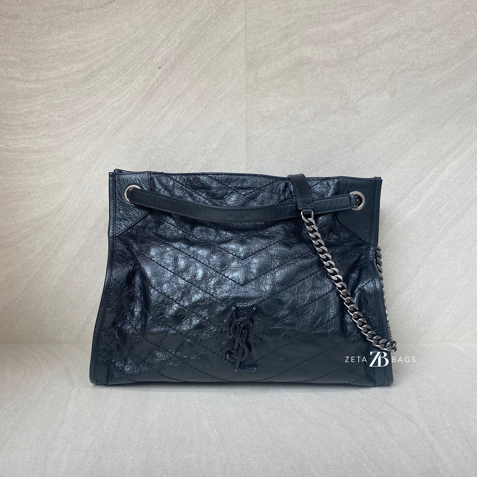 Saint Laurent Niki Shopping Tote Black RHW