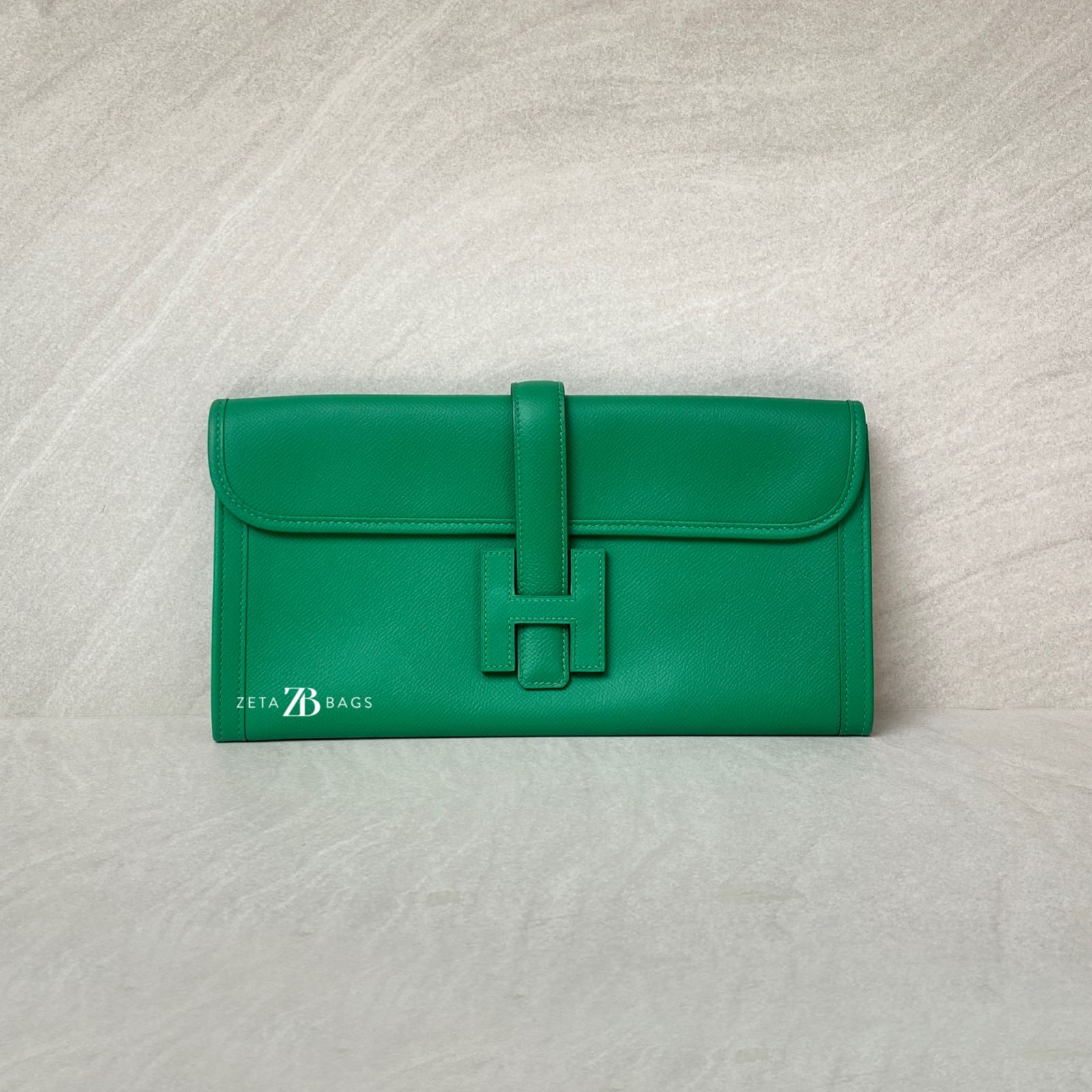 Hermes Jige Elan 29 Epsom Vert Bambou