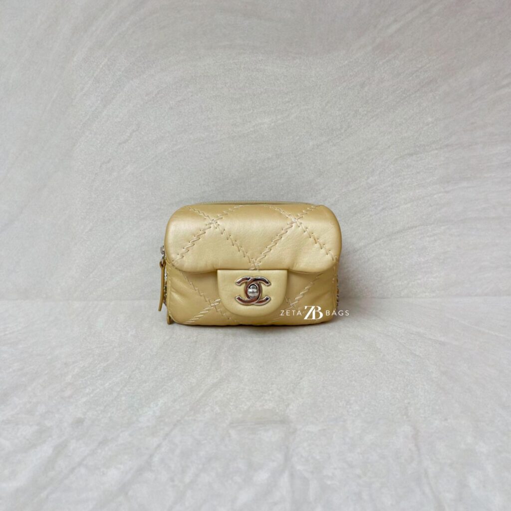 Chanel Ultimate Stitch Mini Flap Light Gold SHW