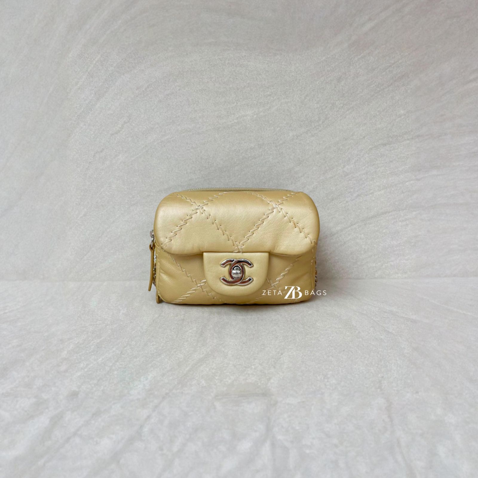 Chanel Ultimate Stitch Mini Flap Light Gold SHW