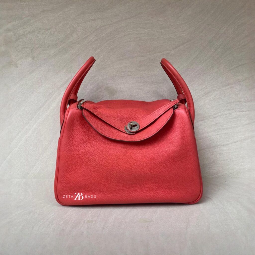 Hermes Lindy 30 Clemence Rouge Bougainvillea PHW